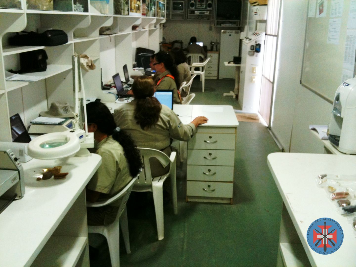Interior do Laboratório Móvel.